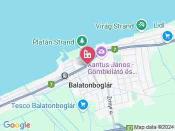 Balatonboglár környéke a térképen