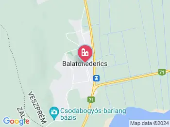 Balatonederics szállások a térképen