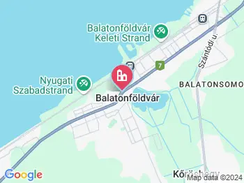 Balatonföldvár kilátó a térképen