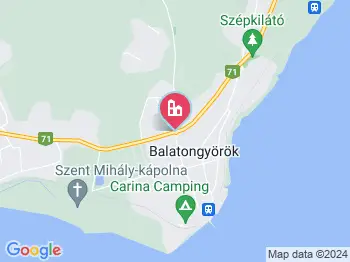 Balatongyörök strand a térképen
