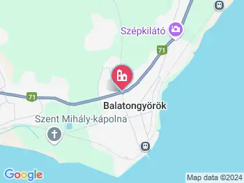 Balatongyörök szállások a térképen