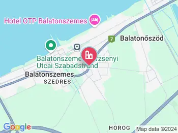 Balatonszemes szállások a térképen