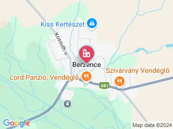 Berzence a térképen