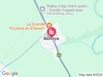 Bezenye a térképen