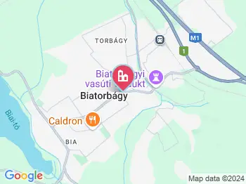 Biatorbágy templom a térképen