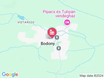 Bodony a térképen