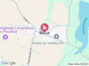 Bokod a térképen