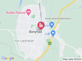 Bonyhád környéke a térképen