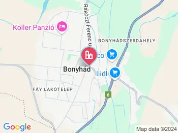 Bonyhád éttermek a térképen