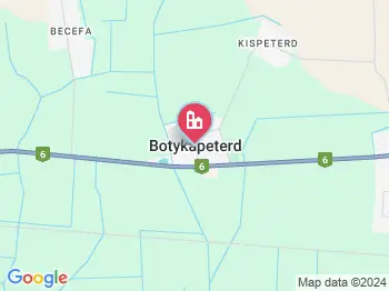 Botykapeterd a térképen