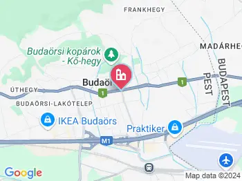 Budaörs szállások a térképen