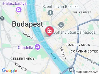 Budapest környéke termálfürdő a térképen