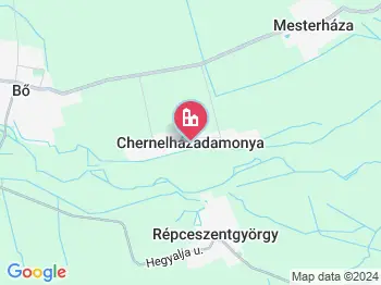 Chernelházadamonya a térképen