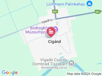 Cigánd a térképen