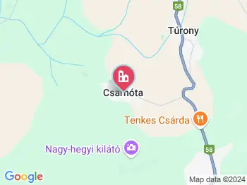 Csarnóta a térképen