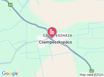 Csempeszkopács a térképen