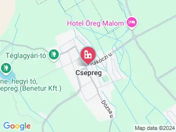 Csepreg a térképen