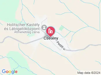 Csetény a térképen