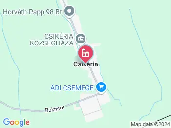 Csikéria a térképen