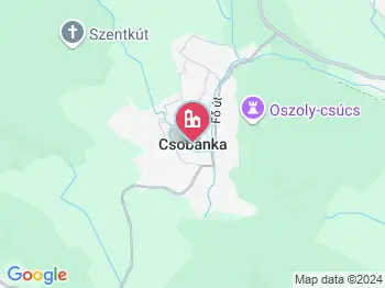 Csobánka barlang a térképen
