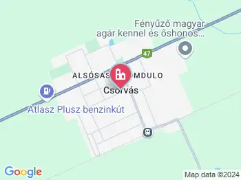 Csorvás a térképen