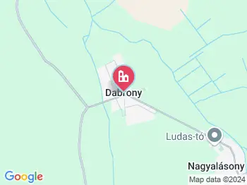 Dabrony a térképen