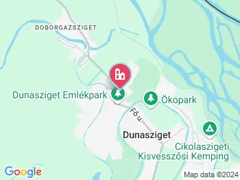 Dunasziget a térképen