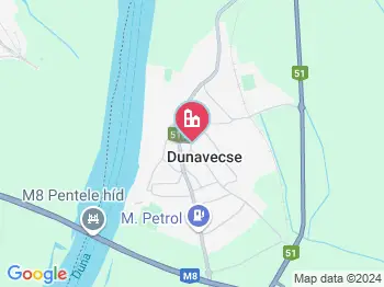 Dunavecse a térképen
