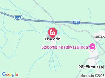 Ebergőc a térképen