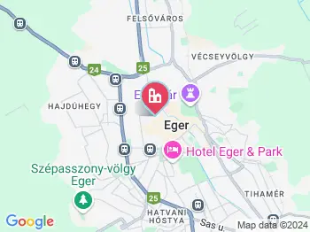 Eger éttermek a térképen