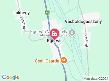 Egervár a térképen