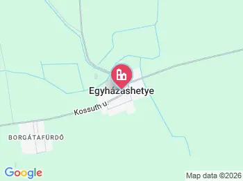 Egyházashetye a térképen