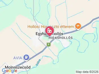 Egyházashollós a térképen
