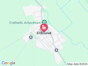 Erdőtelek a térképen