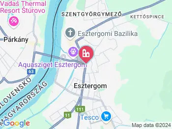 Esztergom templom a térképen