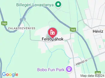 Felsőpáhok a térképen