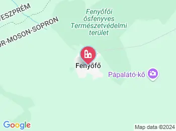 Fenyőfő a térképen