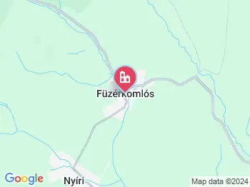 Füzérkomlós a térképen