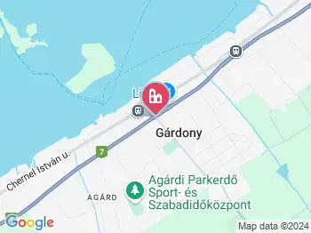 Gárdony szállások a térképen