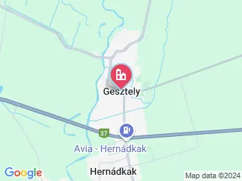 Gesztely a térképen