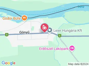 Gönyű a térképen
