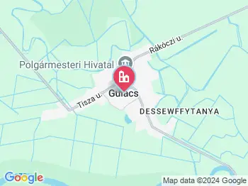 Gulács a térképen