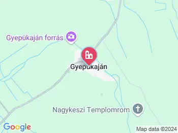 Gyepükaján a térképen