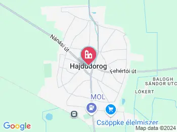 Hajdúdorog a térképen