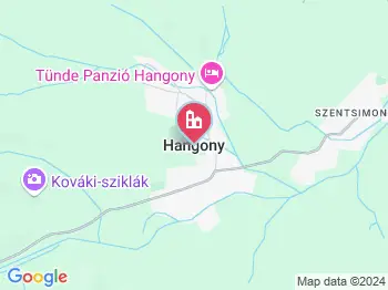 Hangony a térképen