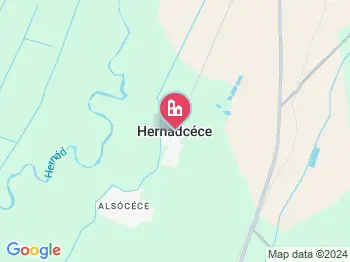 Hernádcéce a térképen