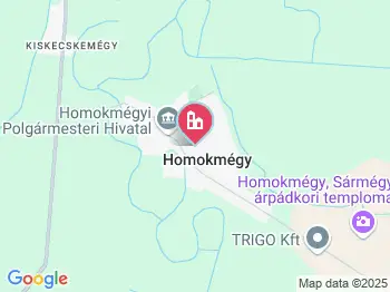 Homokmégy a térképen
