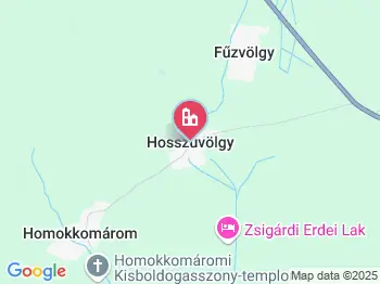 Hosszúvölgy a térképen