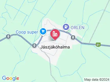 Jászjákóhalma a térképen