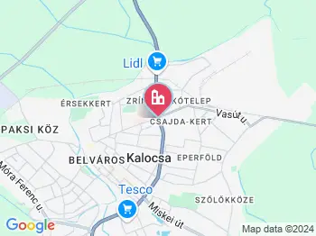 Kalocsa szobor a térképen